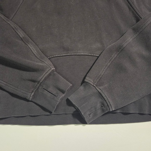 LULULEMON Women's Scuba Oversized Half Zip Pullover Crop Hoodie Black M L - Picture 9 of 9